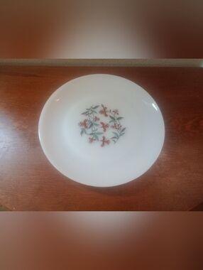 Vintage Fire King Honeysuckle Dessert Plate Mid Century Modern